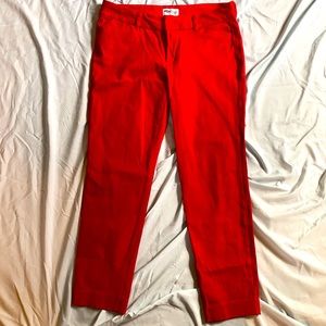 Old navy pixie pants size 8 color: red